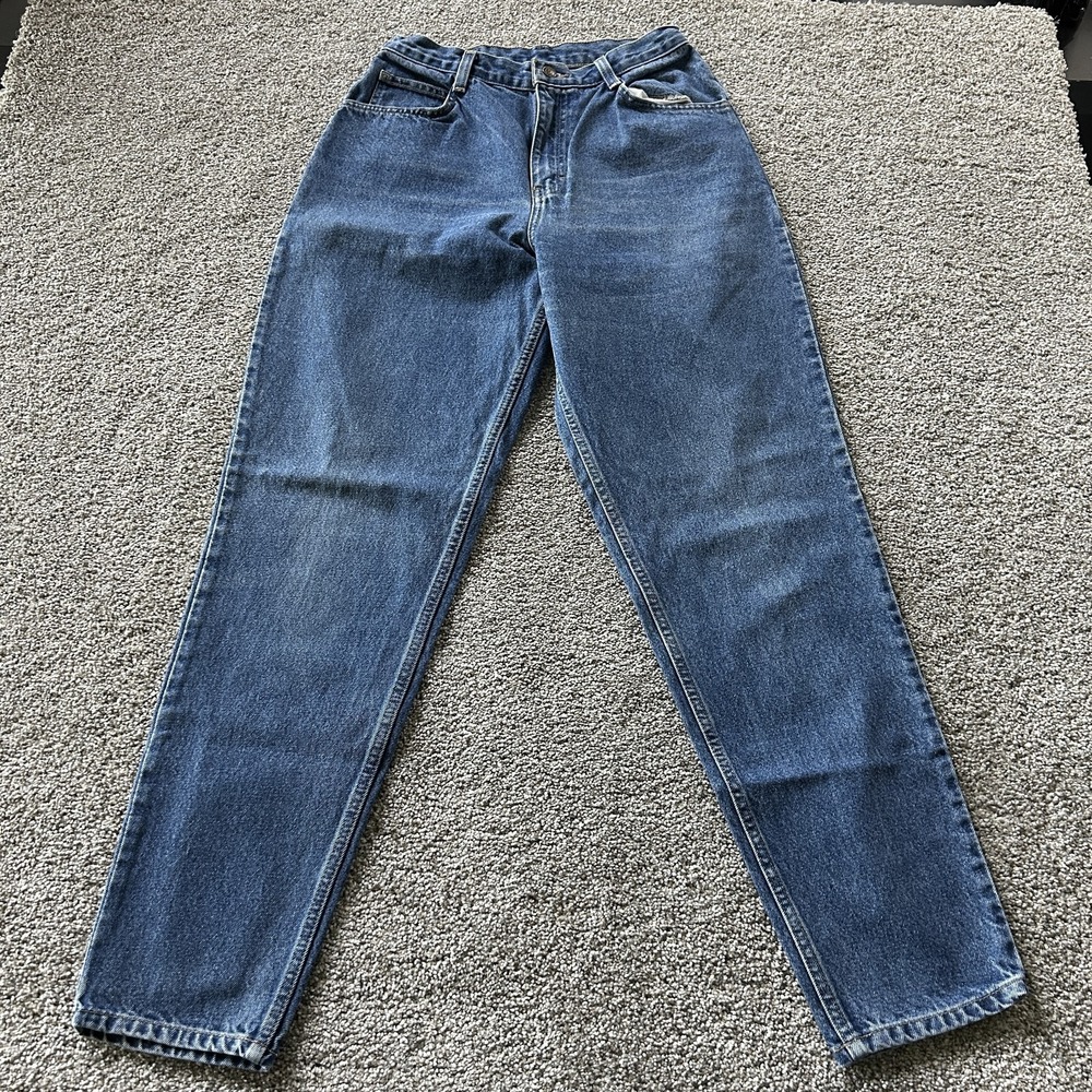 Vintage Gitano Mom Jeans Womens 28x31 Med Wash Blue High Rise Tapered Denim Pant